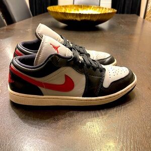 Air Jordan 1 Low "Black/Grey/Red" sneakers
